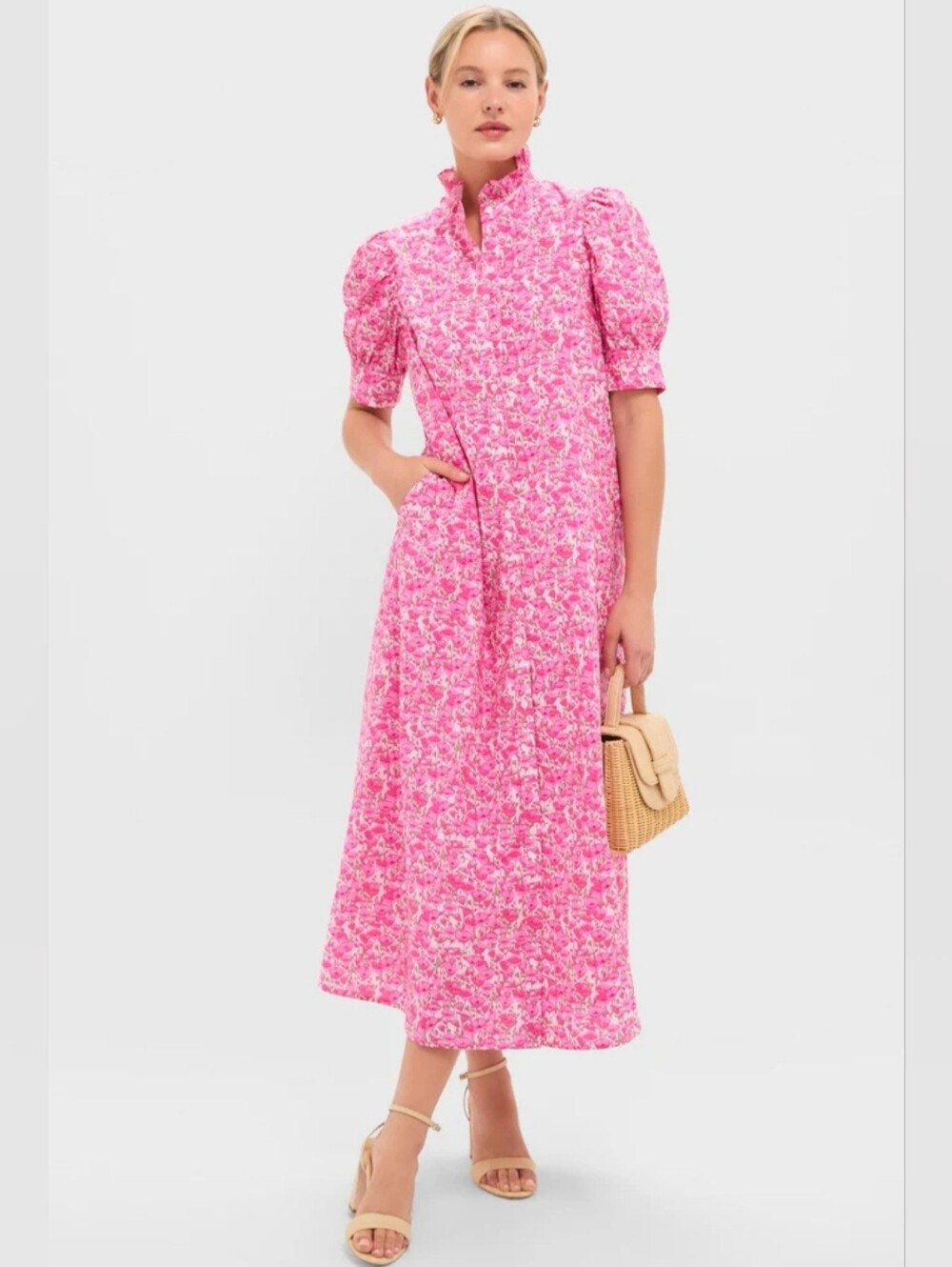 TUCKERNUCK Hyacinth HousePink Poppies Floral Louisa Maxi Dress XL NWT - Picture 6 of 14